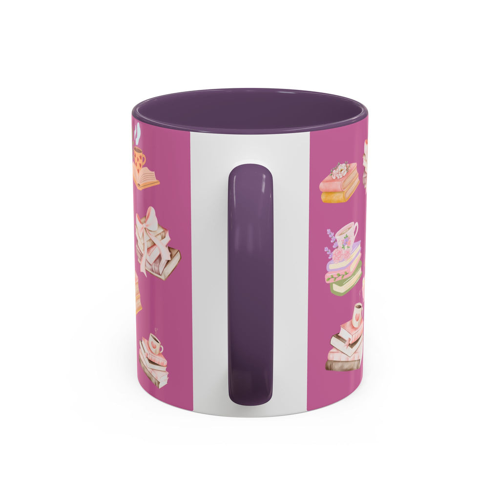 Highland Cow Coffee Mug — Cute Floral Heart Cow Accent Mug (11/15oz)