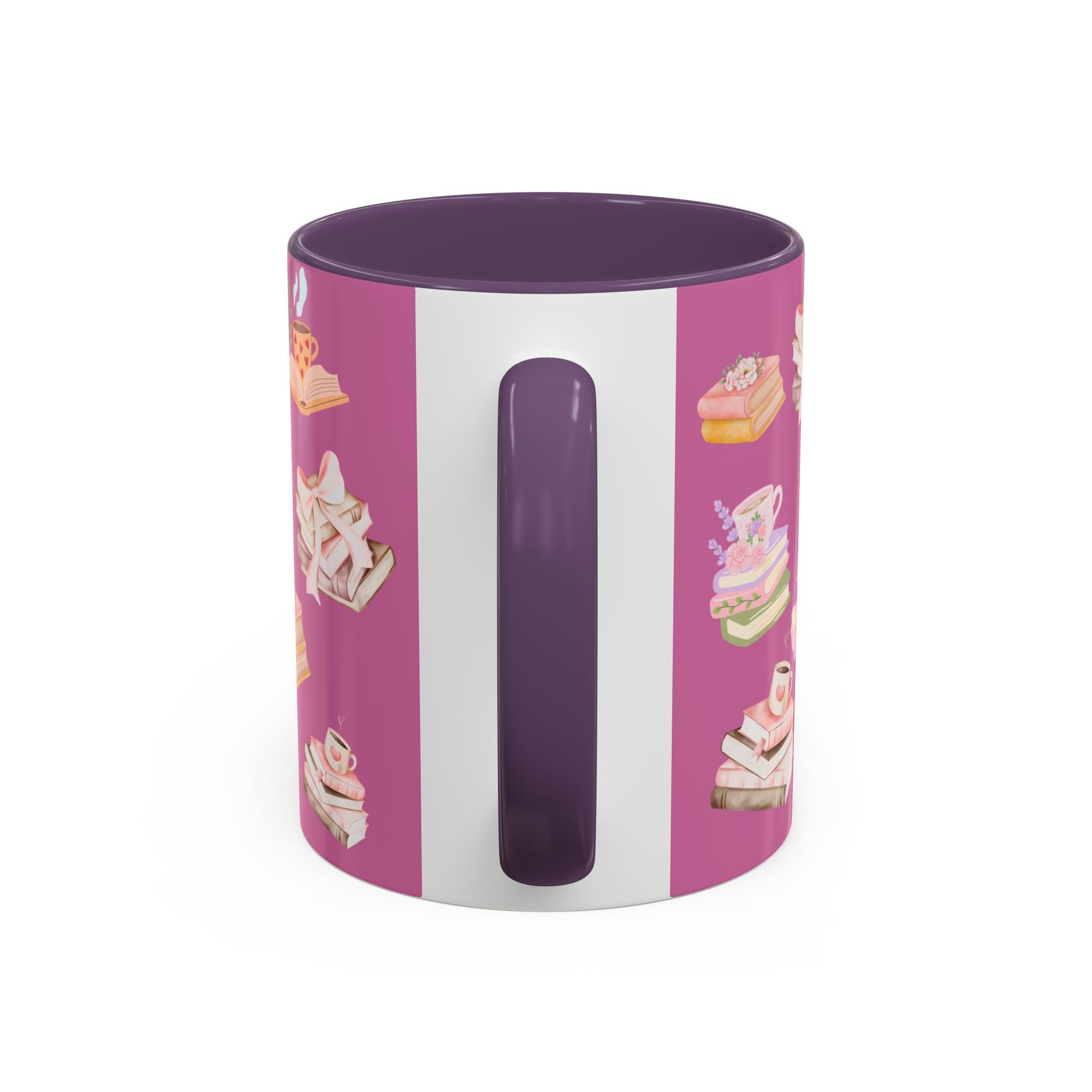 Highland Cow Coffee Mug — Cute Floral Heart Cow Accent Mug (11/15oz)