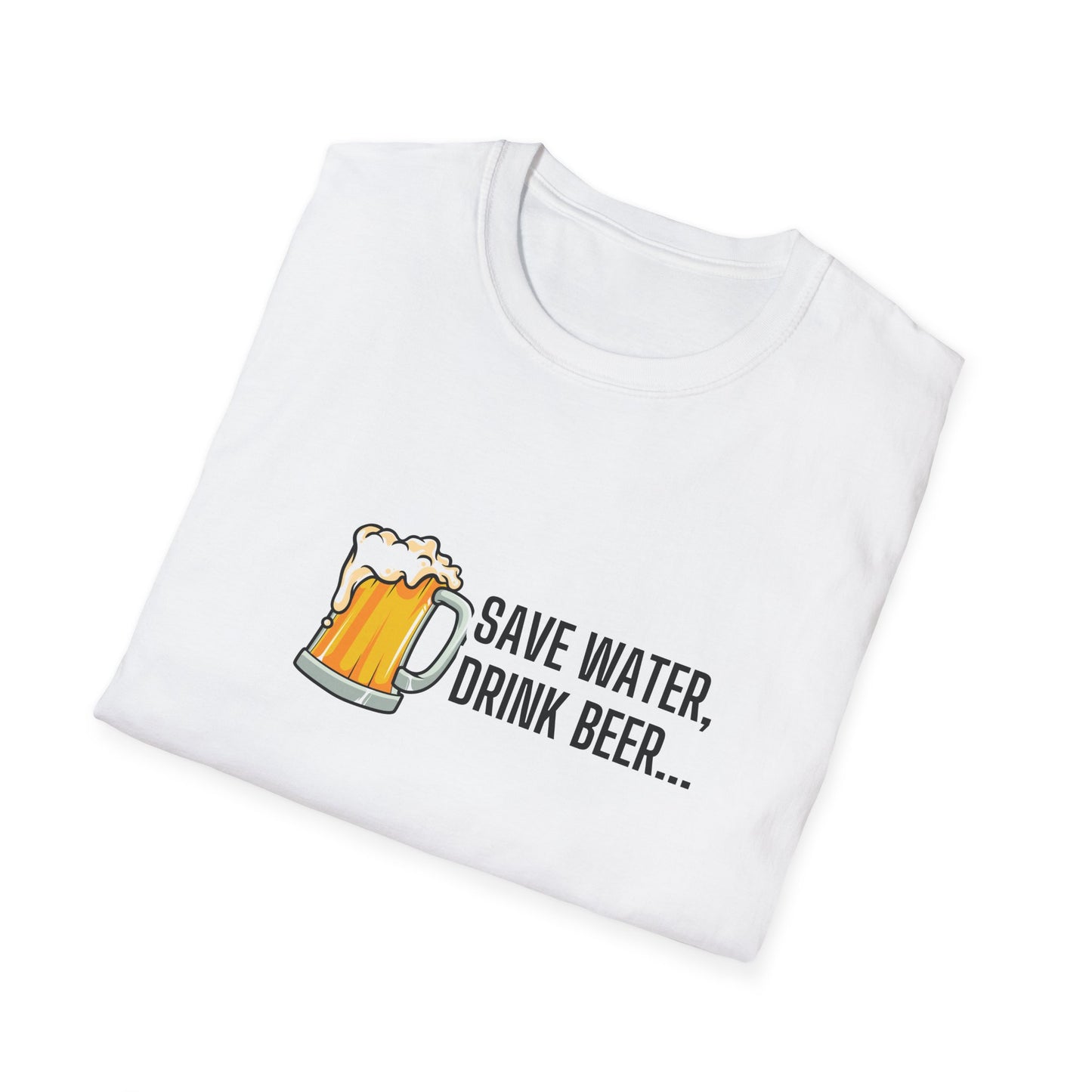 Beer Graphic T-Shirt — “Save Water, Drink Beer” Funny Brewery Shirt