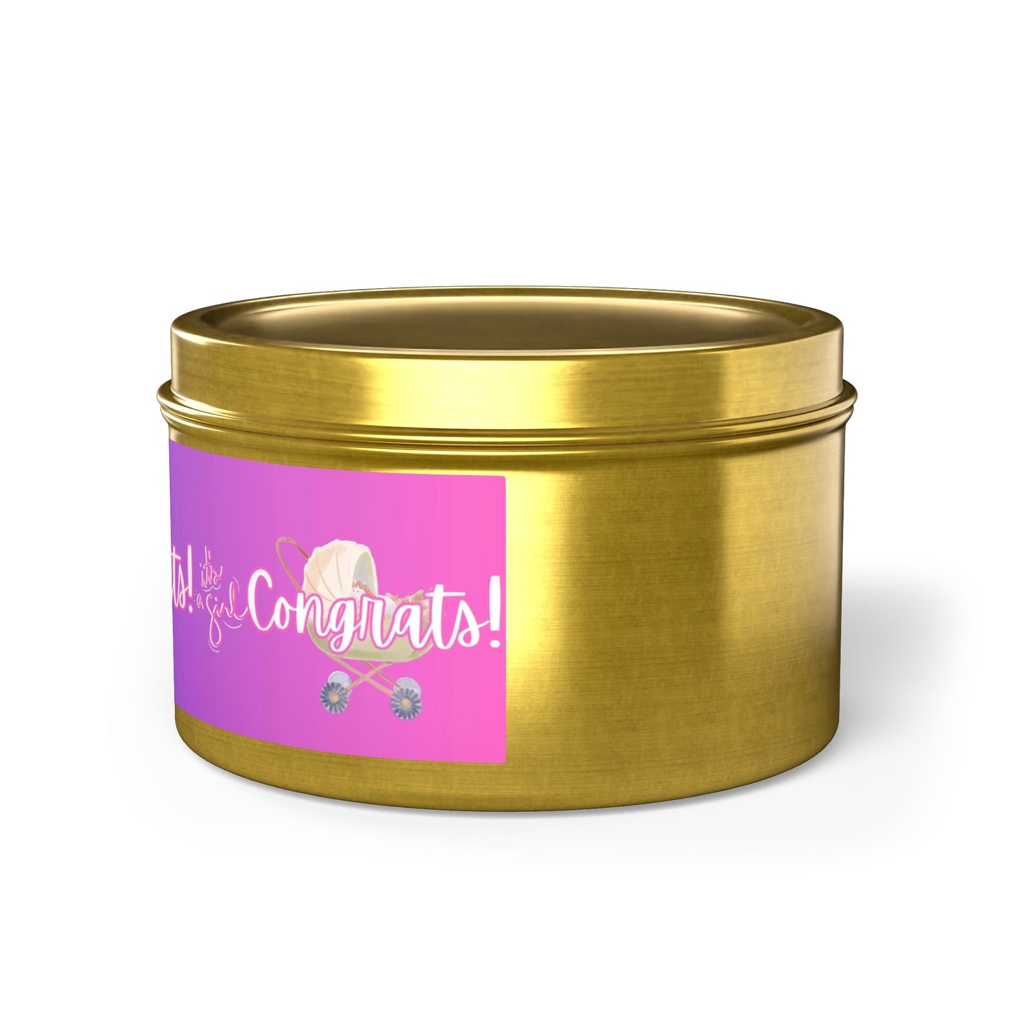 "Welcome to the World" - A Collection of Girl Baby Candles! Tin Candles