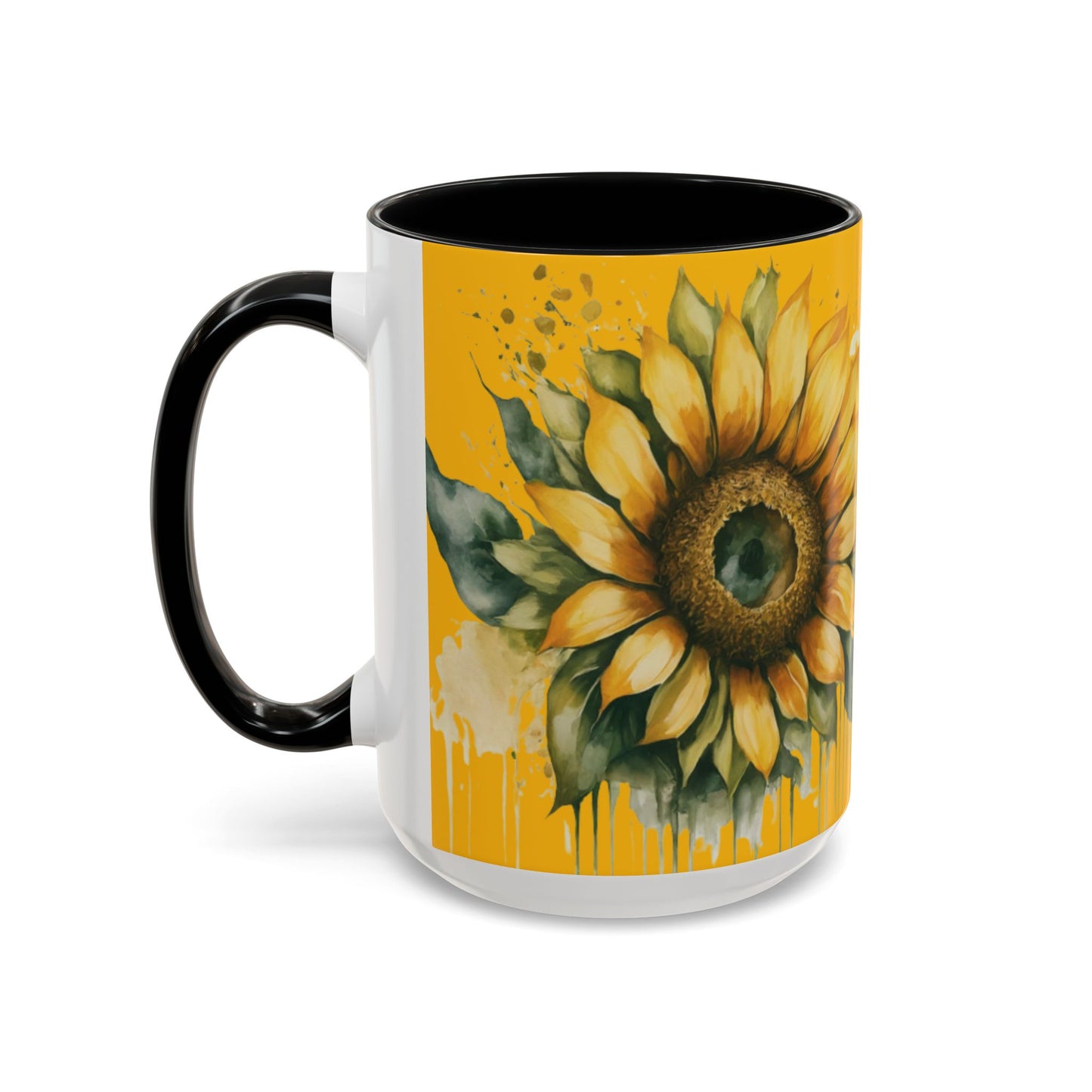 Sunflower Accent Coffee Mug (11, 15oz)