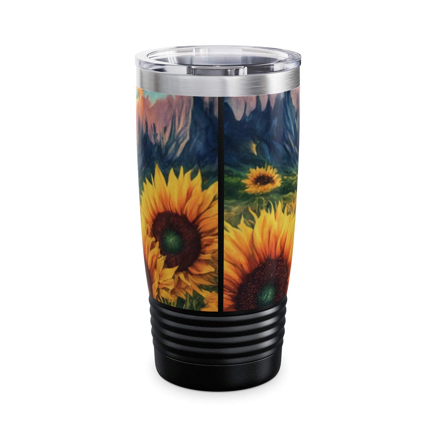 Sunny Days, Hydrated Ways: Sunflower Ringneck Tumbler, 20oz