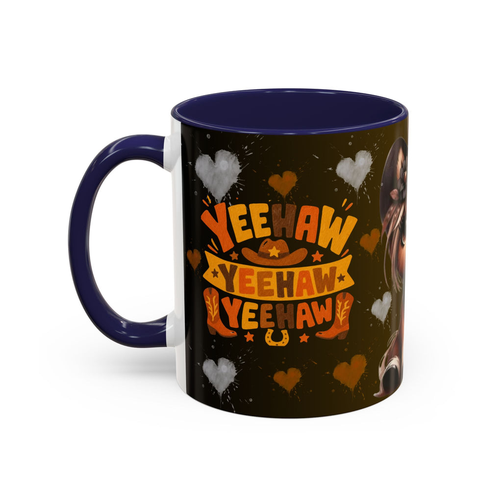Cowgirl Pony Mug | Accent Coffee Mug 11oz 15oz, Western Cute Horse Design