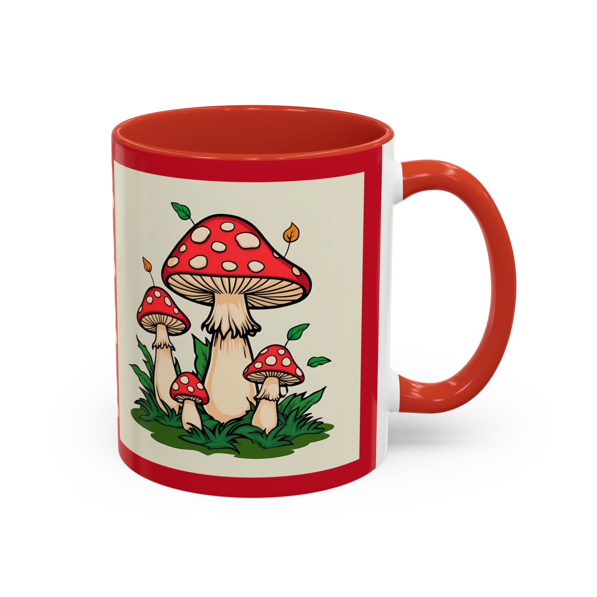 Mushroom Coffee Mug Accent Toadstool Design