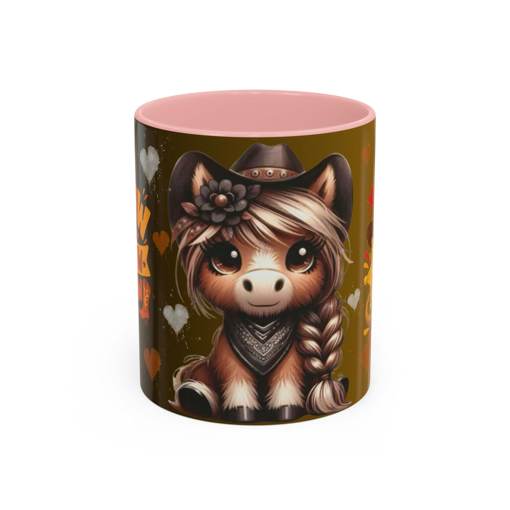 Cowgirl Pony Mug | Accent Coffee Mug 11oz 15oz, Western Cute Horse Design