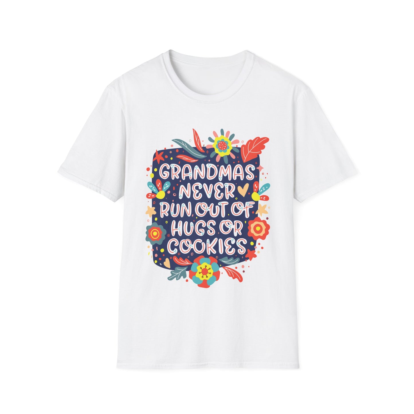 Hugs & Cookies Guaranteed: New Grandma Softstyle T-Shirt