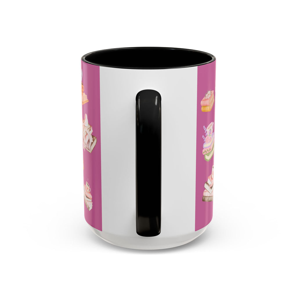 Highland Cow Coffee Mug — Cute Floral Heart Cow Accent Mug (11/15oz)