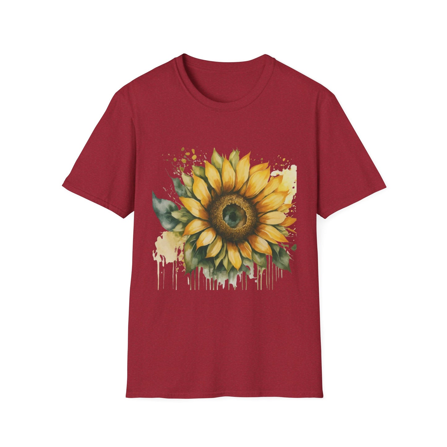 Sunflower Unisex Softstyle T-Shirt | Floral Tee for Nature Lovers, Gift for Birthdays, Summer Parties, Garden Events, Eco-Friendly Fashion
