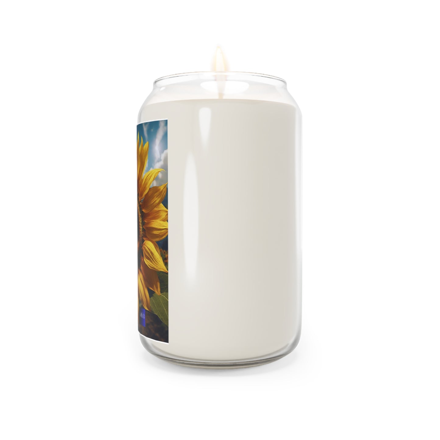 Sunflower Scented Candle, Soy Wax Blend Candles, 13.75oz