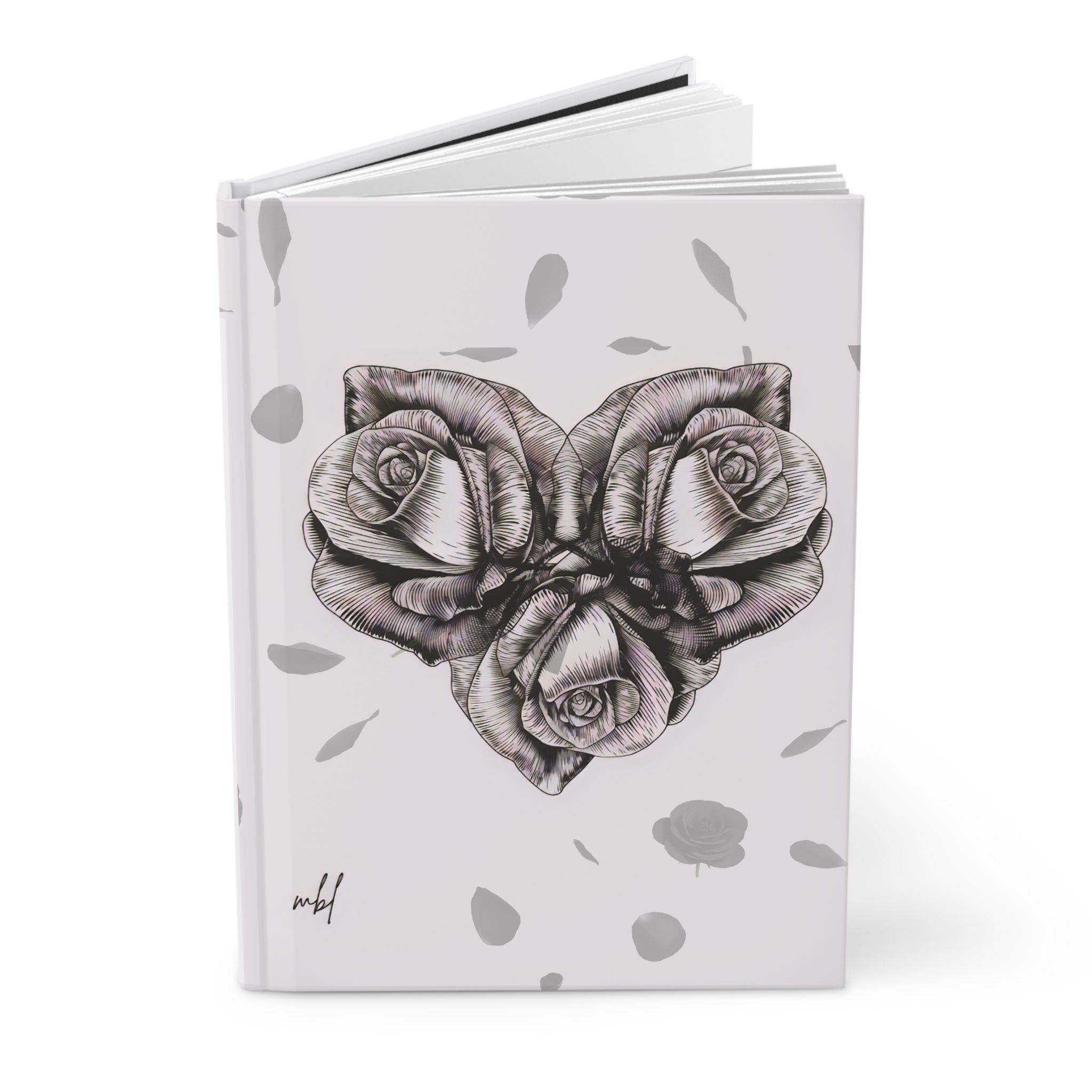 Inspirational Rose Hardcover Journal - Daily Reflection & Goal Setting