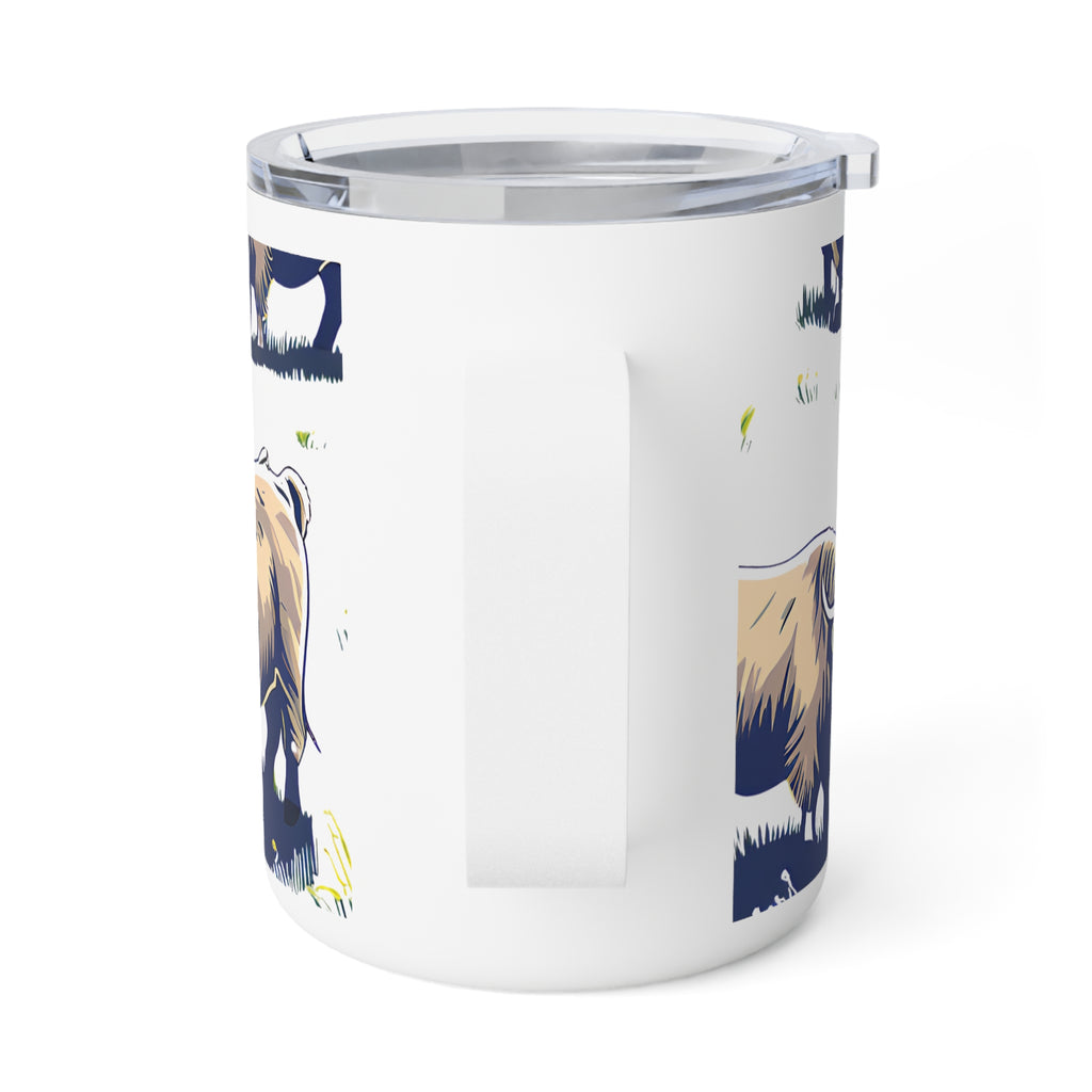 Highland Cow 10oz Insulated Coffee Mug Cute Scottish Cattle Travel Tumbler