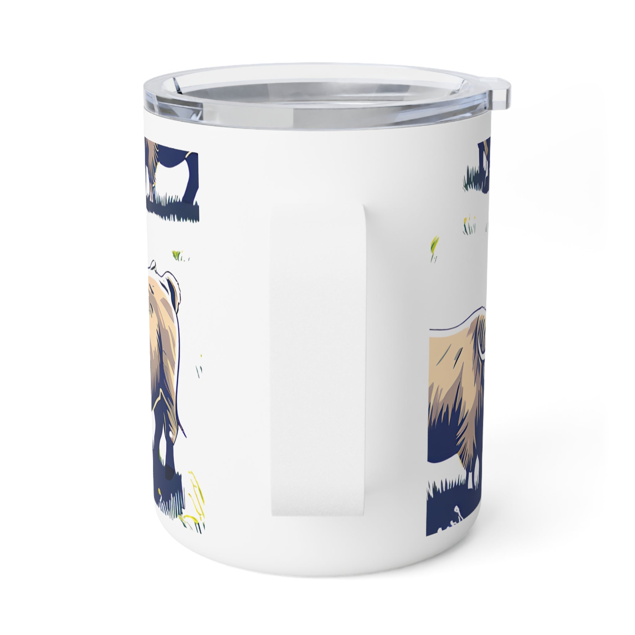 Highland Cow 10oz Insulated Coffee Mug Cute Scottish Cattle Travel Tumbler