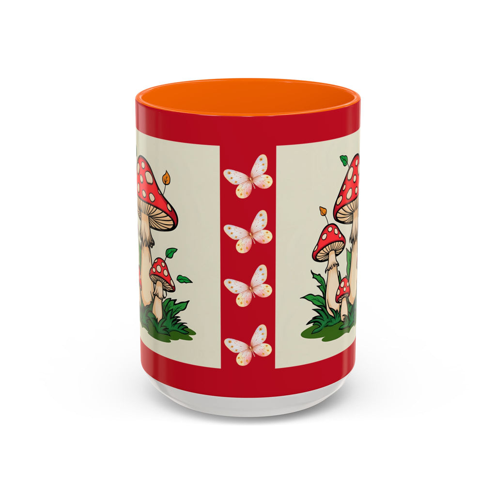 Mushroom Coffee Mug Accent Toadstool Design