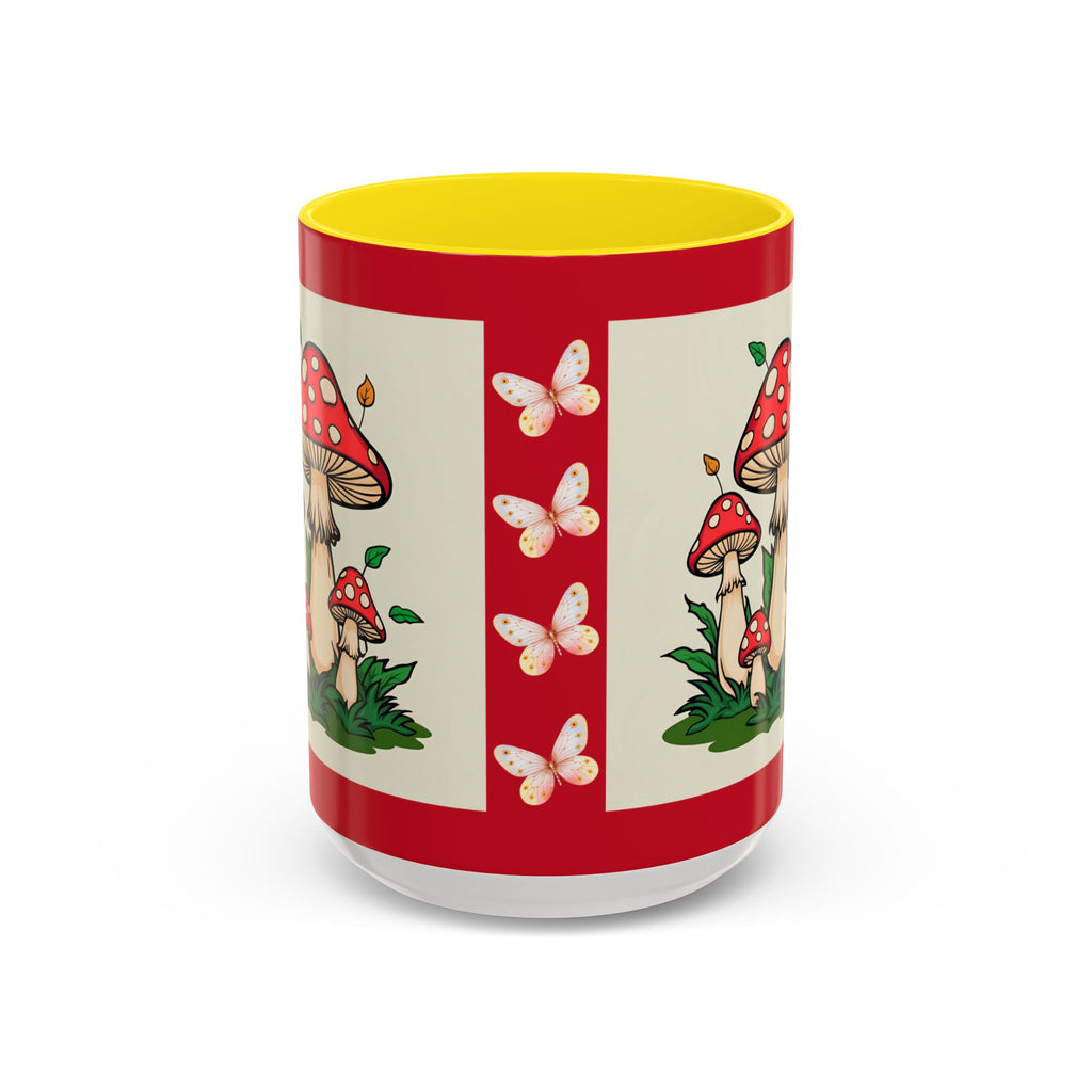 Mushroom Coffee Mug Accent Toadstool Design