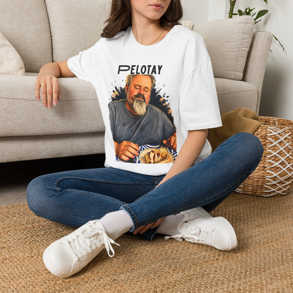 Pelotay Portrait T‑Shirt — Relaxed Bearded Man Graphic Tee