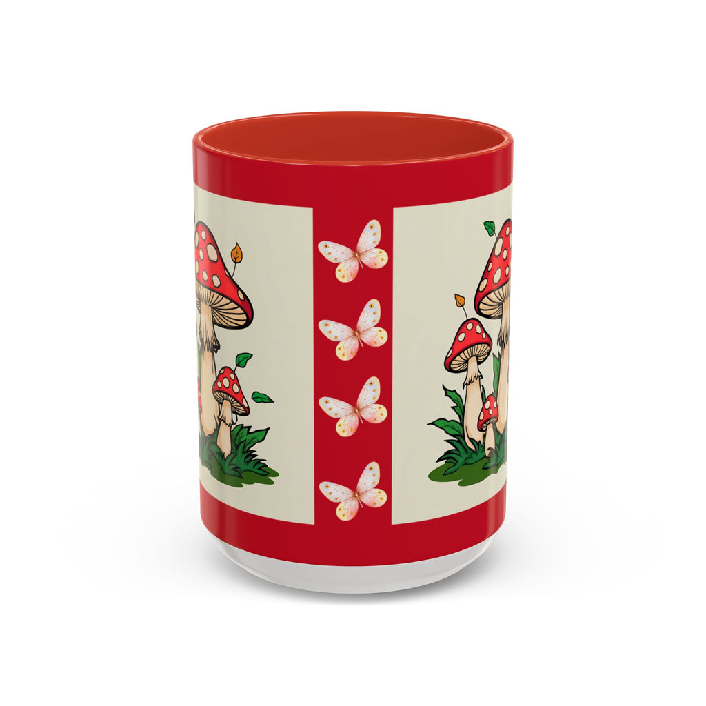 Mushroom Coffee Mug Accent Toadstool Design
