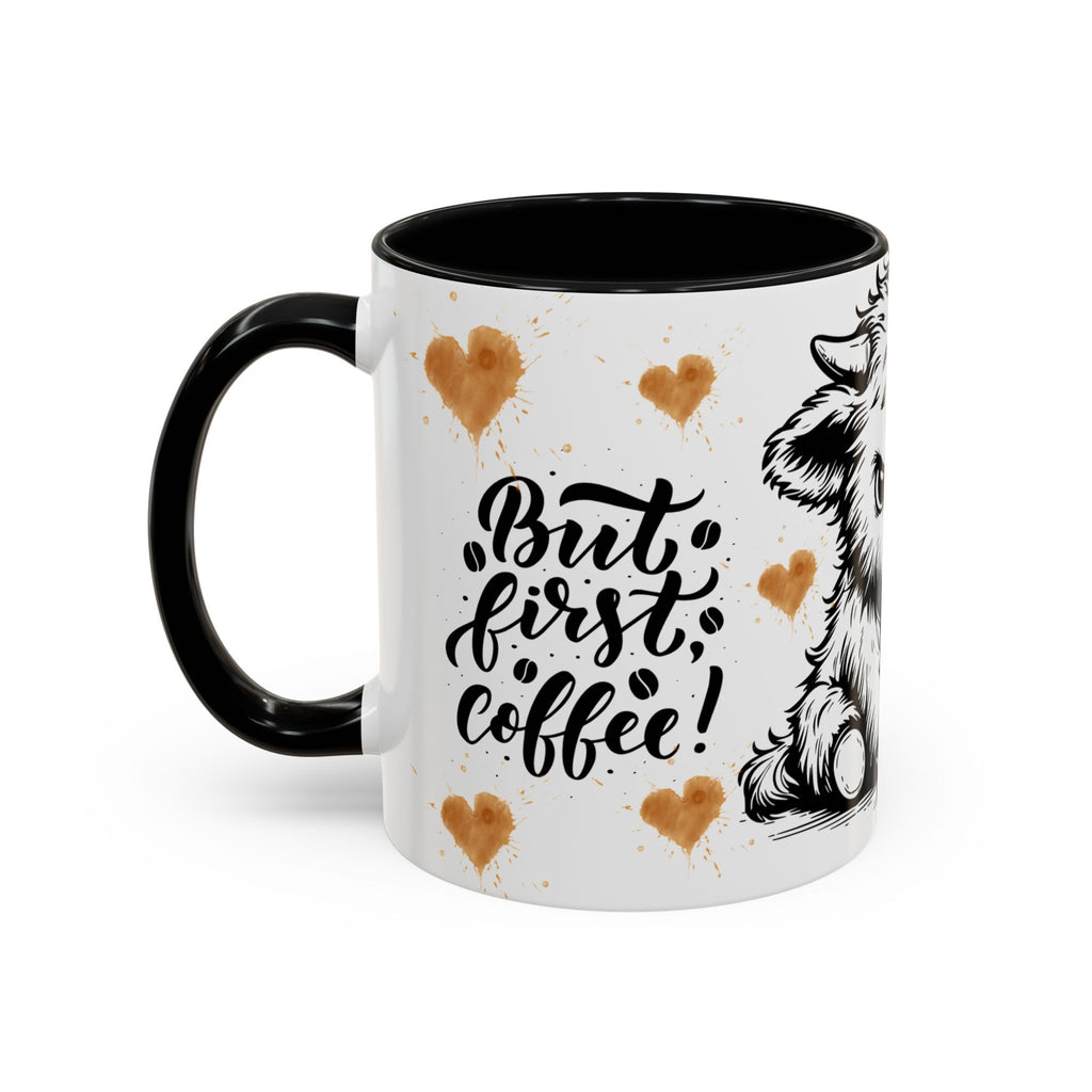 Grumpy Baby Bison But First Coffee mug | Accent Coffee Mug 11oz/15oz