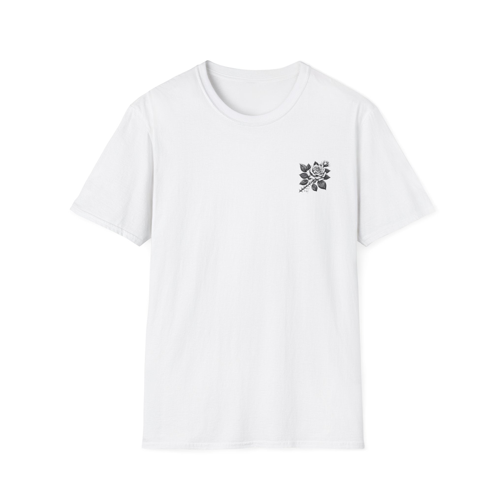 Romantic Skull Hearts Unisex Softstyle T-Shirt