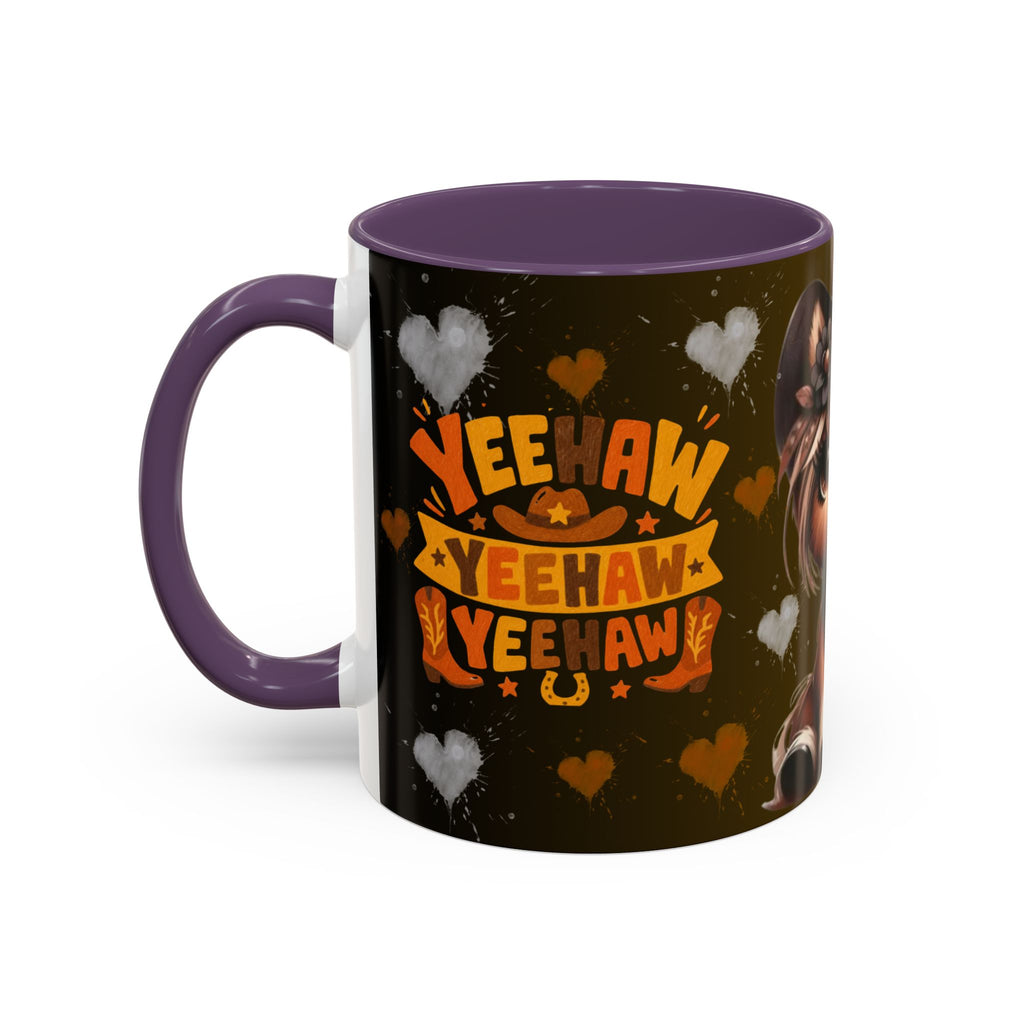 Cowgirl Pony Mug | Accent Coffee Mug 11oz 15oz, Western Cute Horse Design