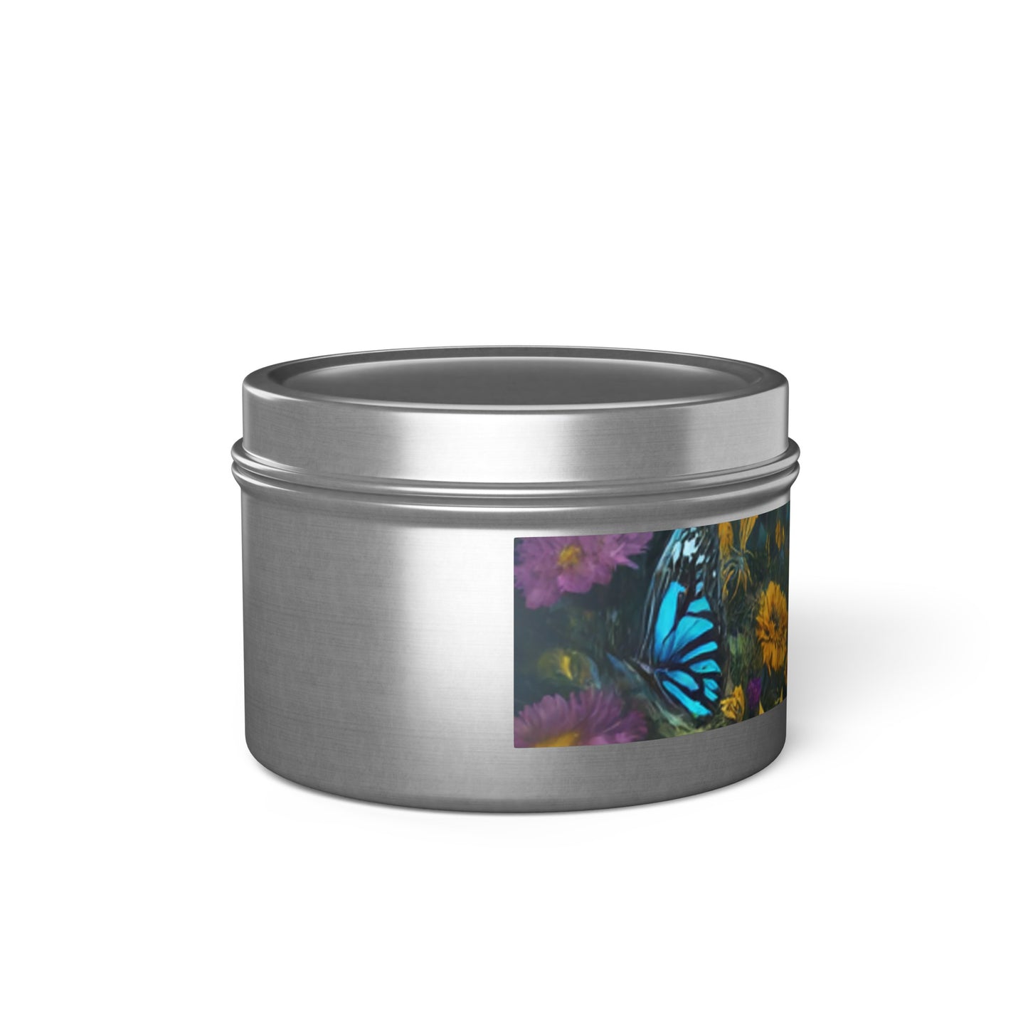 Beautiful Sunflower Design Tin Candles