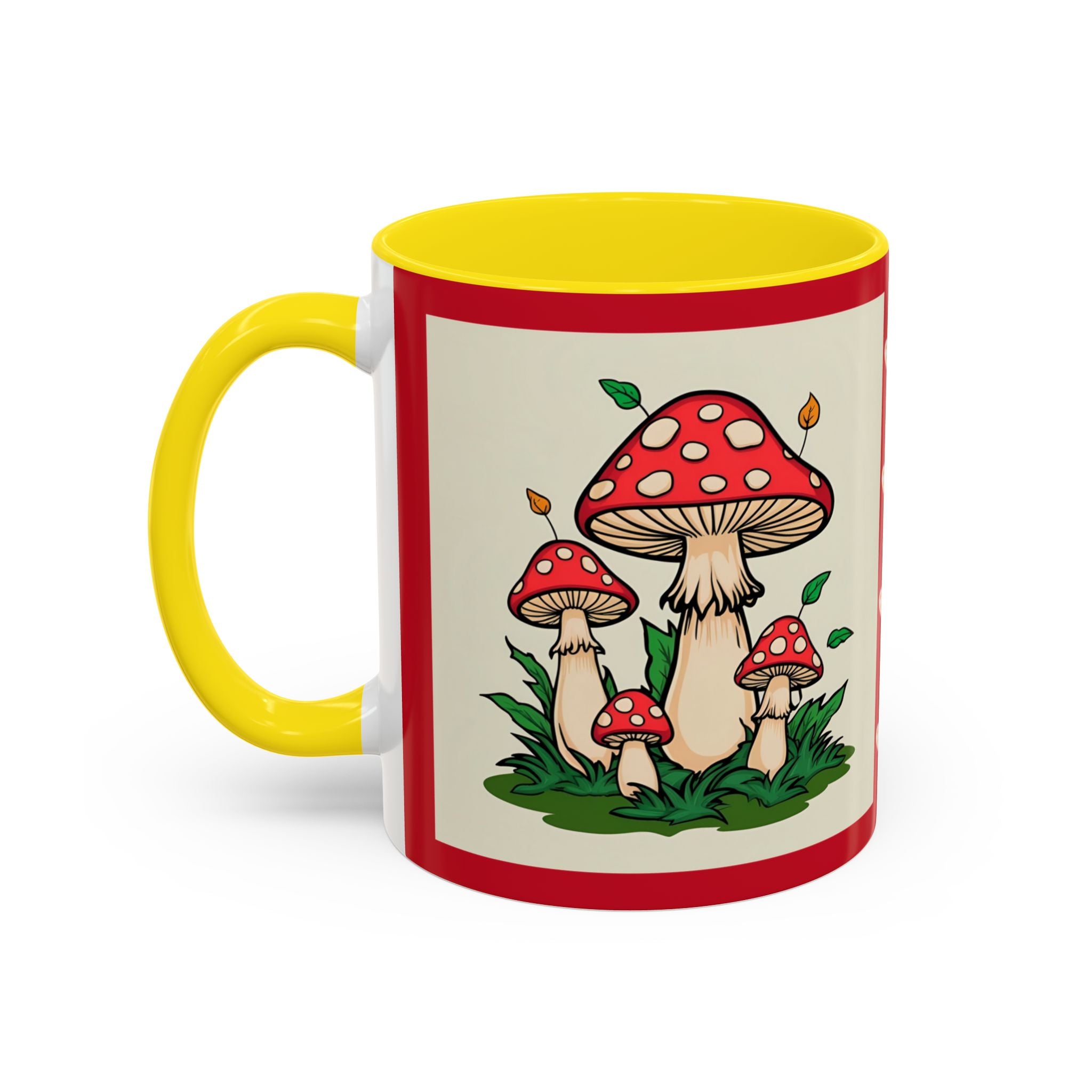 Mushroom Coffee Mug Accent Toadstool Design