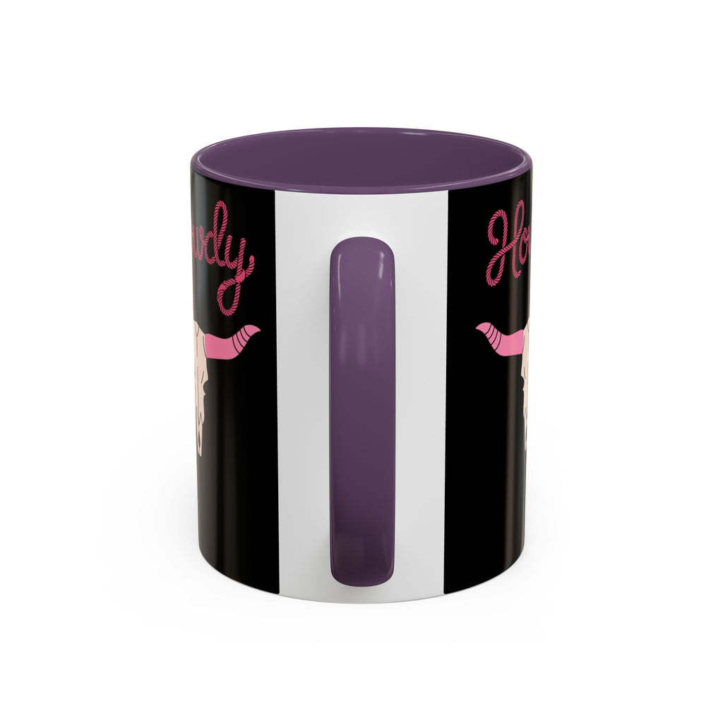Cowgirl Coffee Mug — Howdy Pink Western Accent Mug (11/15oz)