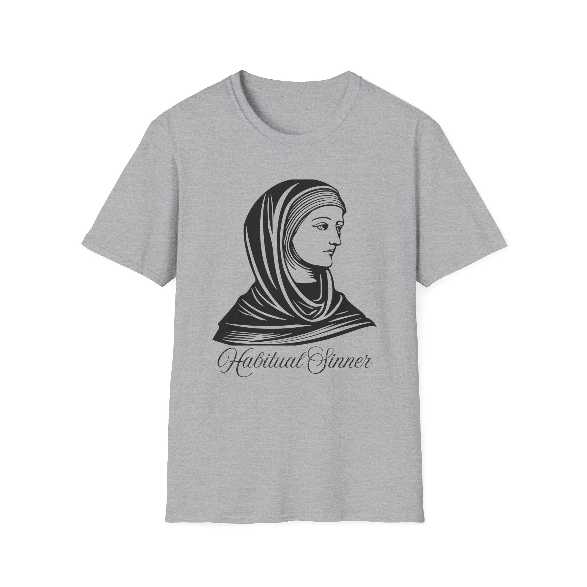Habitual Sinner Unisex Softstyle T-Shirt, Graphic Tee for Unique Style, Casual Wear, Gift for Creative Souls, Conversation Starter