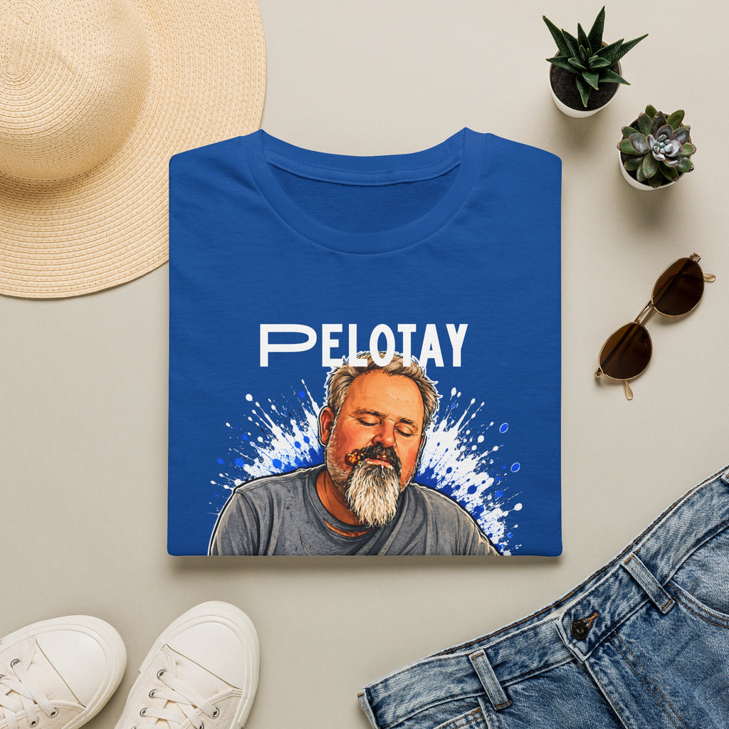T-Shirt — Bearded Man Enjoying Mexican Elote for the First Time Illustration
