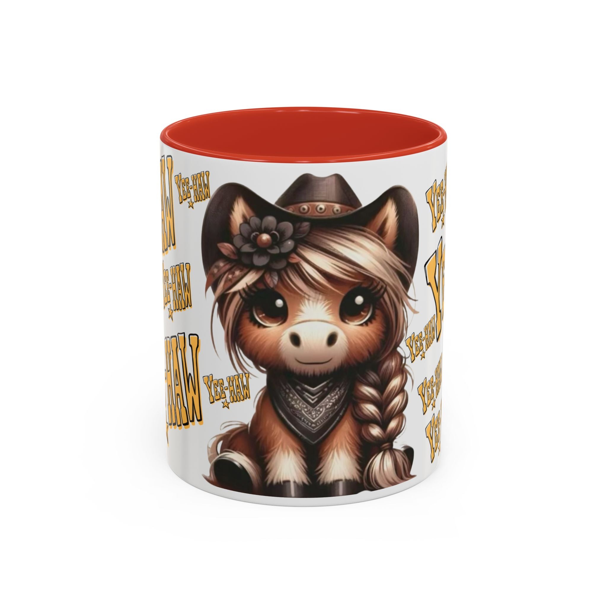 Cowgirl Pony Illustration Mug | Yee-Haw Accent Coffee Mug 11oz/15oz