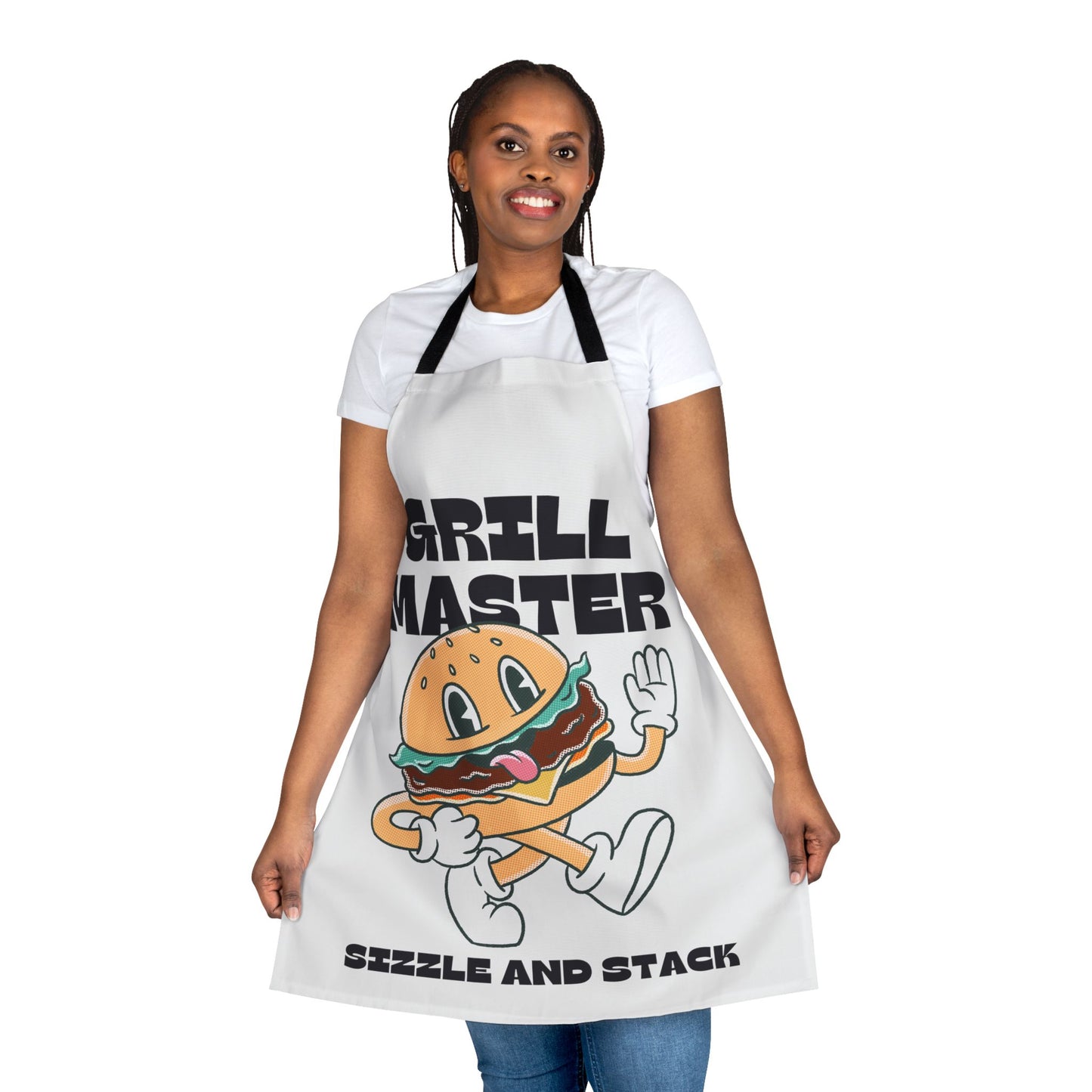 Sizzle and Stack Apron, 5-Color Straps (AOP)