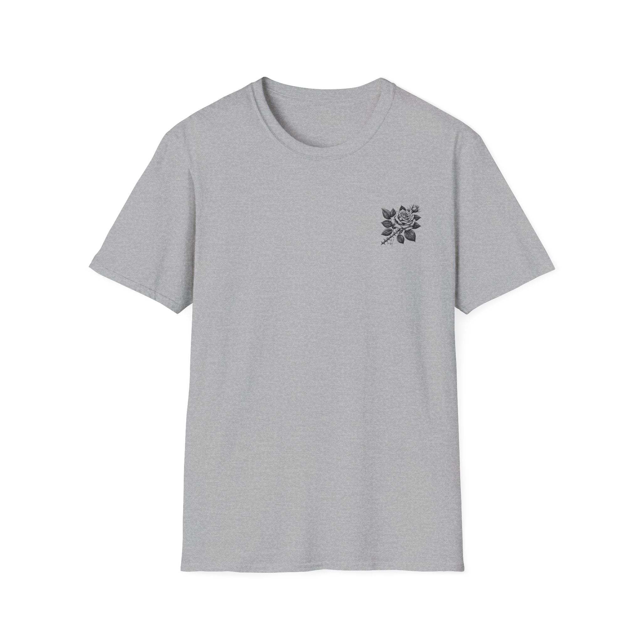 Romantic Skull Hearts Unisex Softstyle T-Shirt