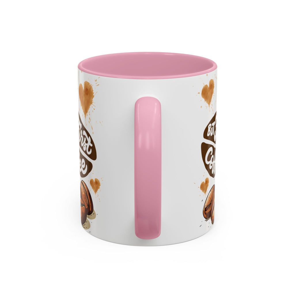 Cute Highland Cow Coffee Mug — "But First Coffee" Colorful Ceramic Mug (11oz/15oz)