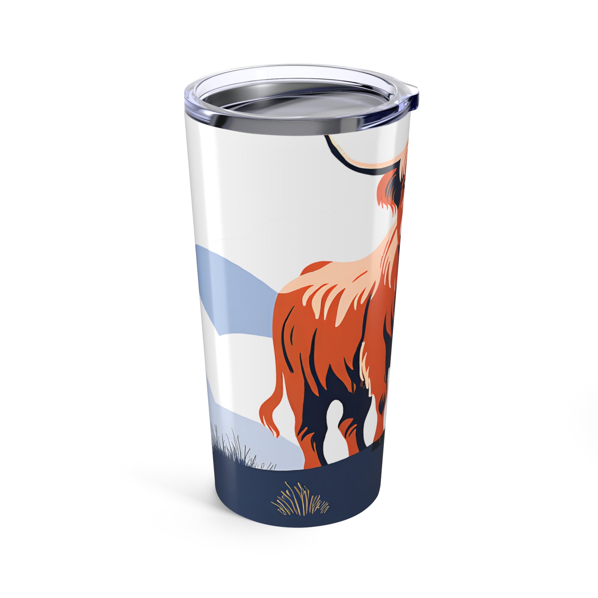 Tumbler Highland Cow 20oz Insulated Scottish Highland Cattle Travel Mug