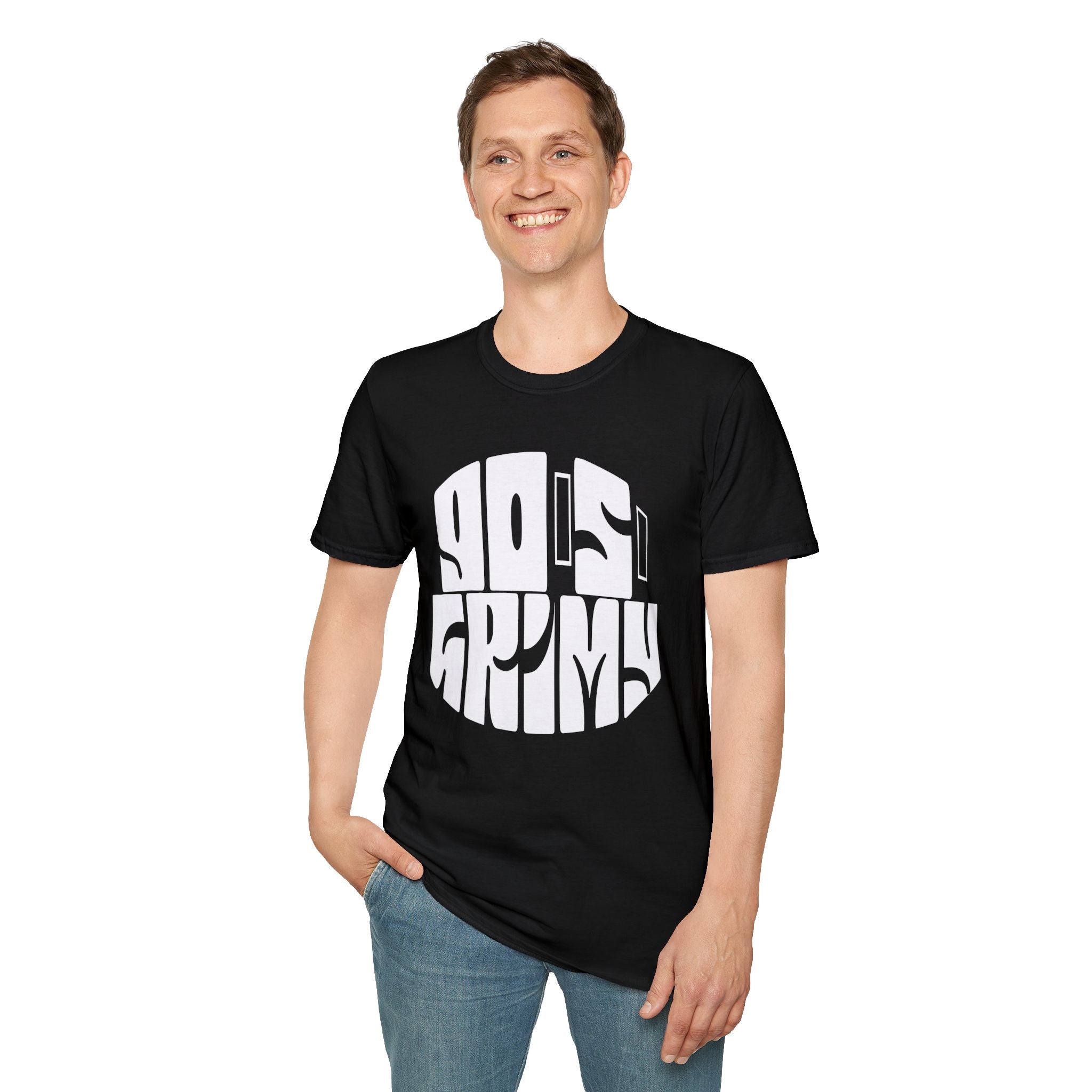 90s Grumpy T-Shirt — Retro Vintage Typography Tee