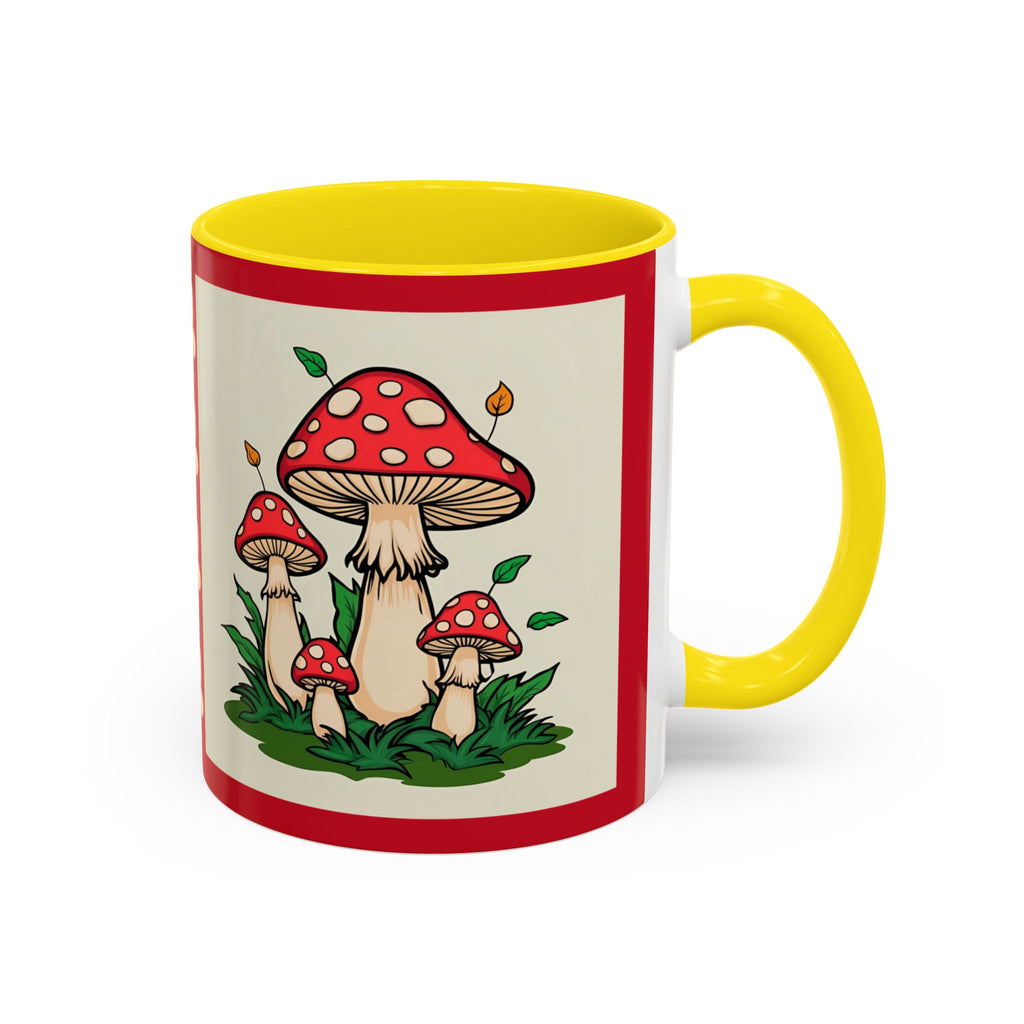 Mushroom Coffee Mug Accent Toadstool Design
