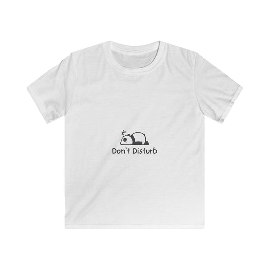 Don't Disturb Panda Kids Softstyle Tee