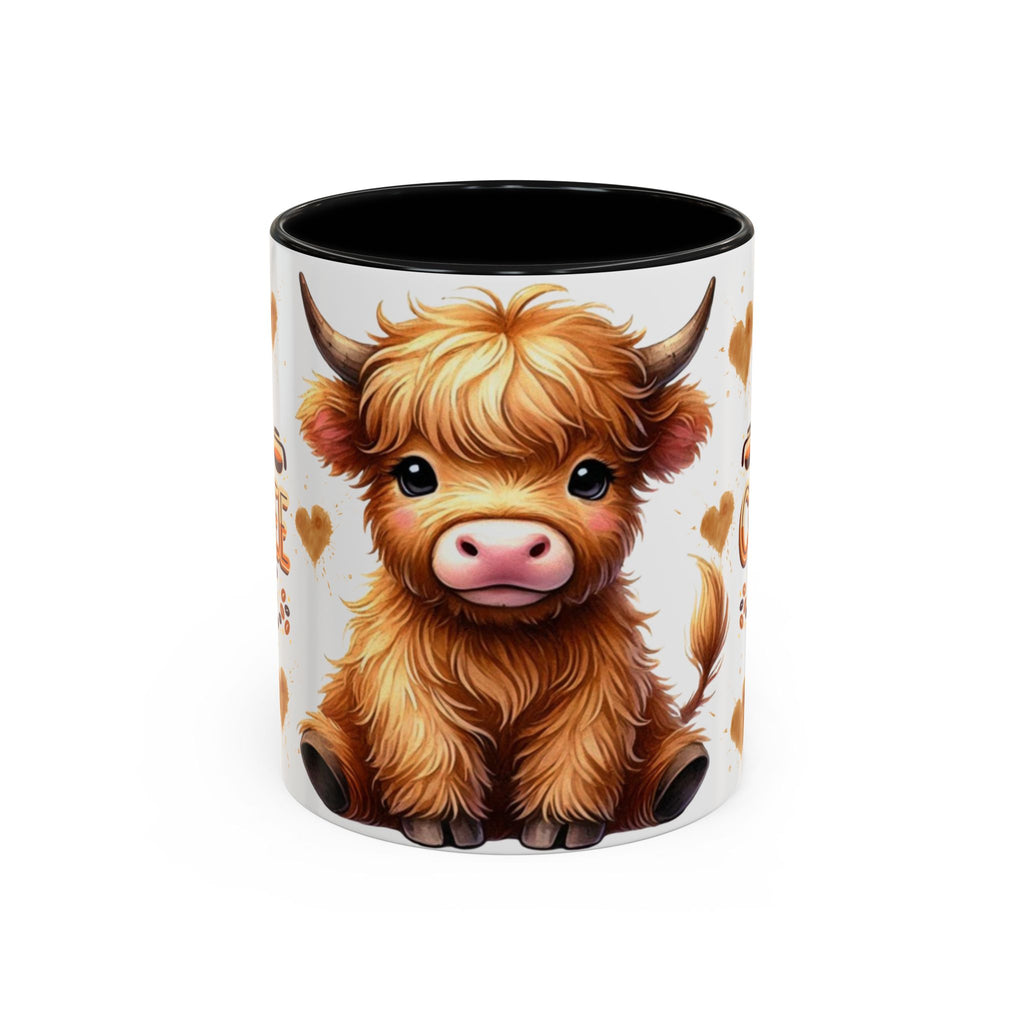 Cute Highland Cow It's Coffee Time Mug | Accent Coffee Mug