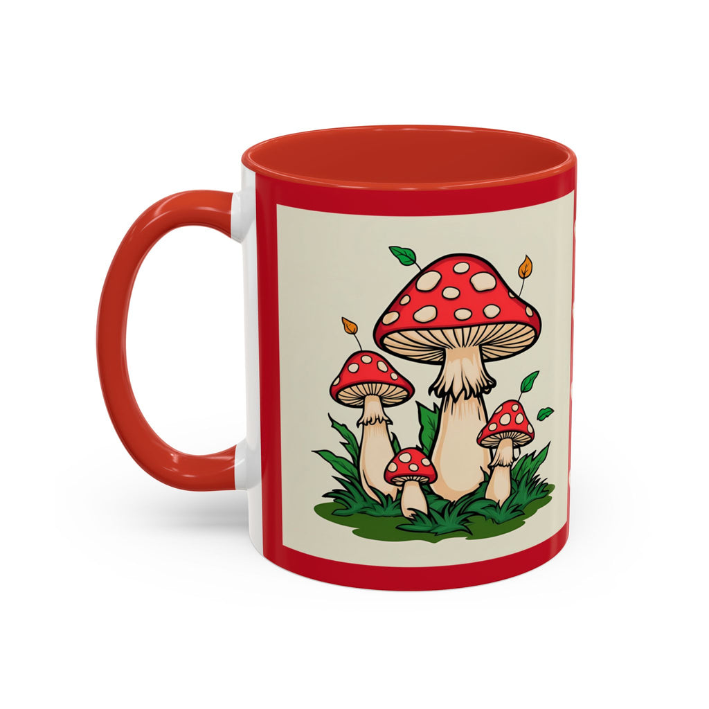 Mushroom Coffee Mug Accent Toadstool Design