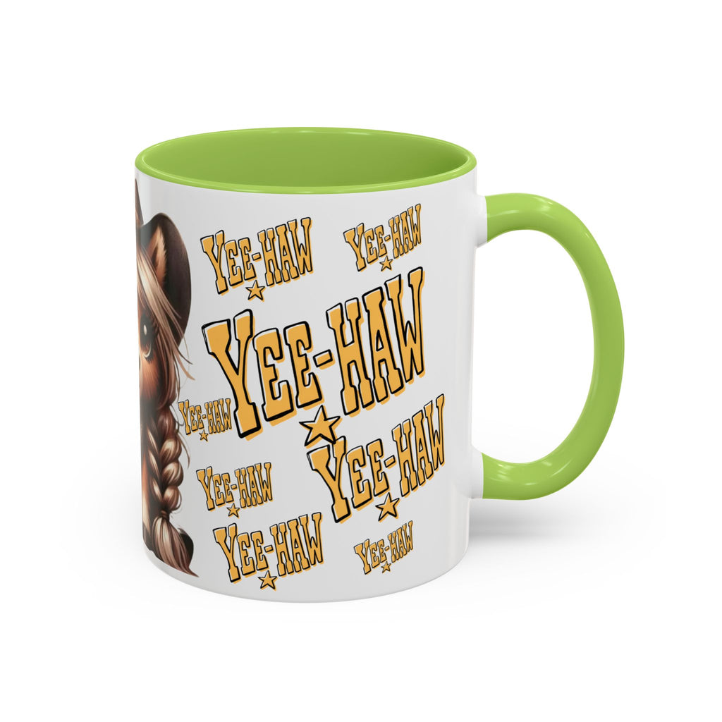 Cowgirl Pony Illustration Mug | Yee-Haw Accent Coffee Mug 11oz/15oz