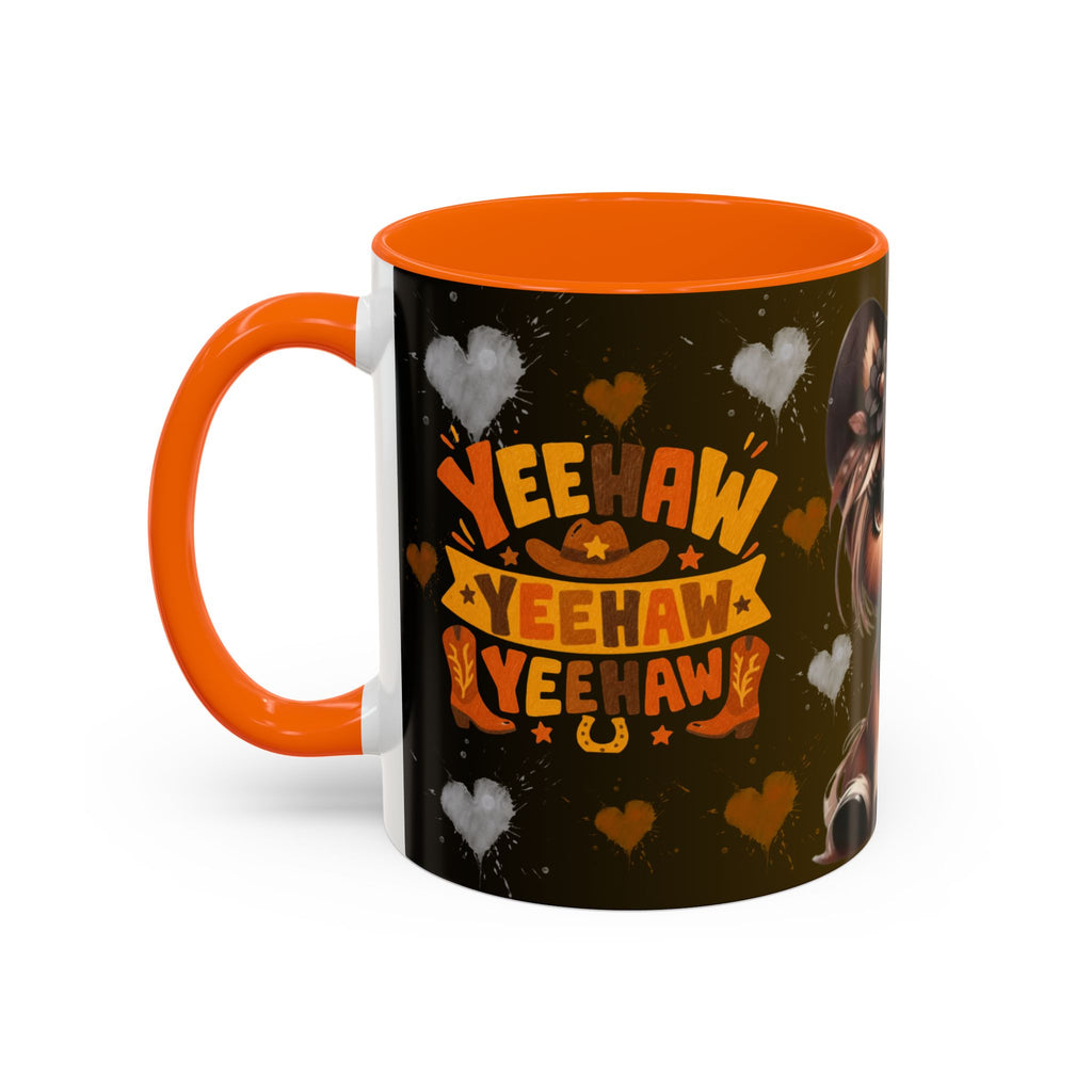 Cowgirl Pony Mug | Accent Coffee Mug 11oz 15oz, Western Cute Horse Design