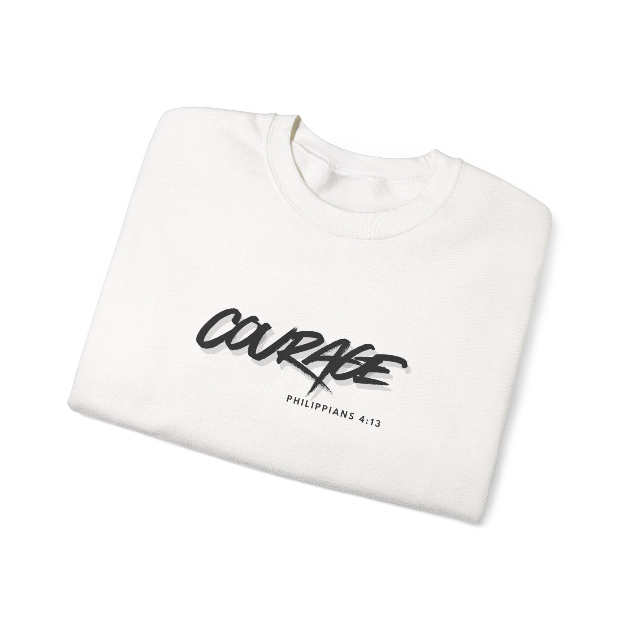 Inspirational Sweatshirt: Courage - Unisex Heavy Blend™ Crewneck for Comfort