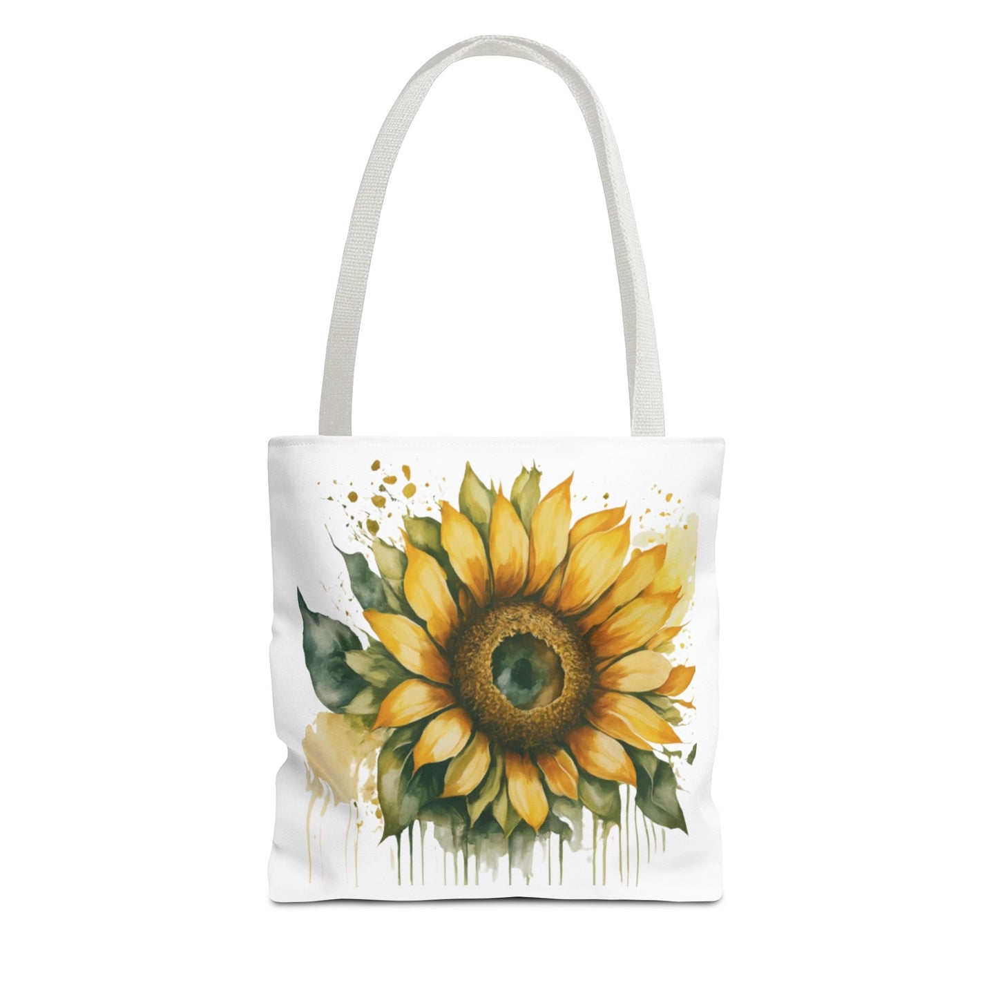 Sunflower Motivational Tote Bag - Stay Focus On The Positive, Eco-Friendly Carryall, Floral Shopping Bag, Gift for Friends, Summer Essential
