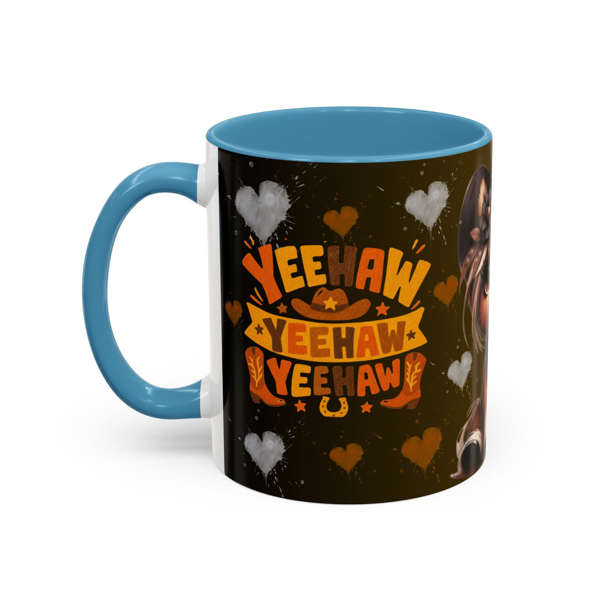 Cowgirl Pony Mug | Accent Coffee Mug 11oz 15oz, Western Cute Horse Design