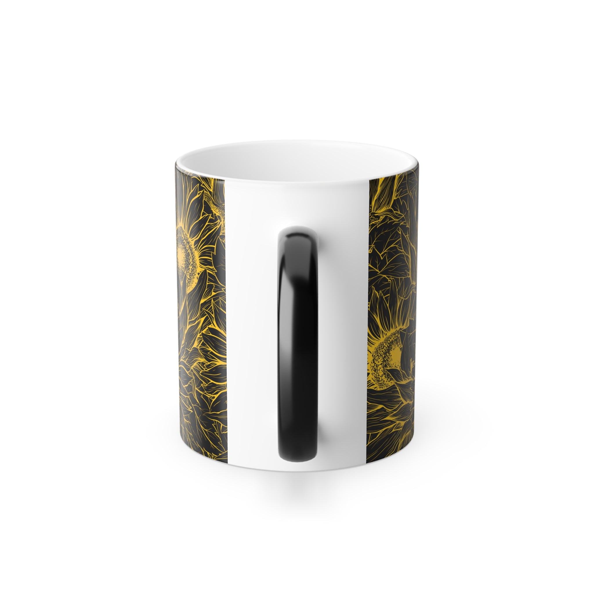 Highland Cow Sunflower Cow Color Changing or Morphing Mug