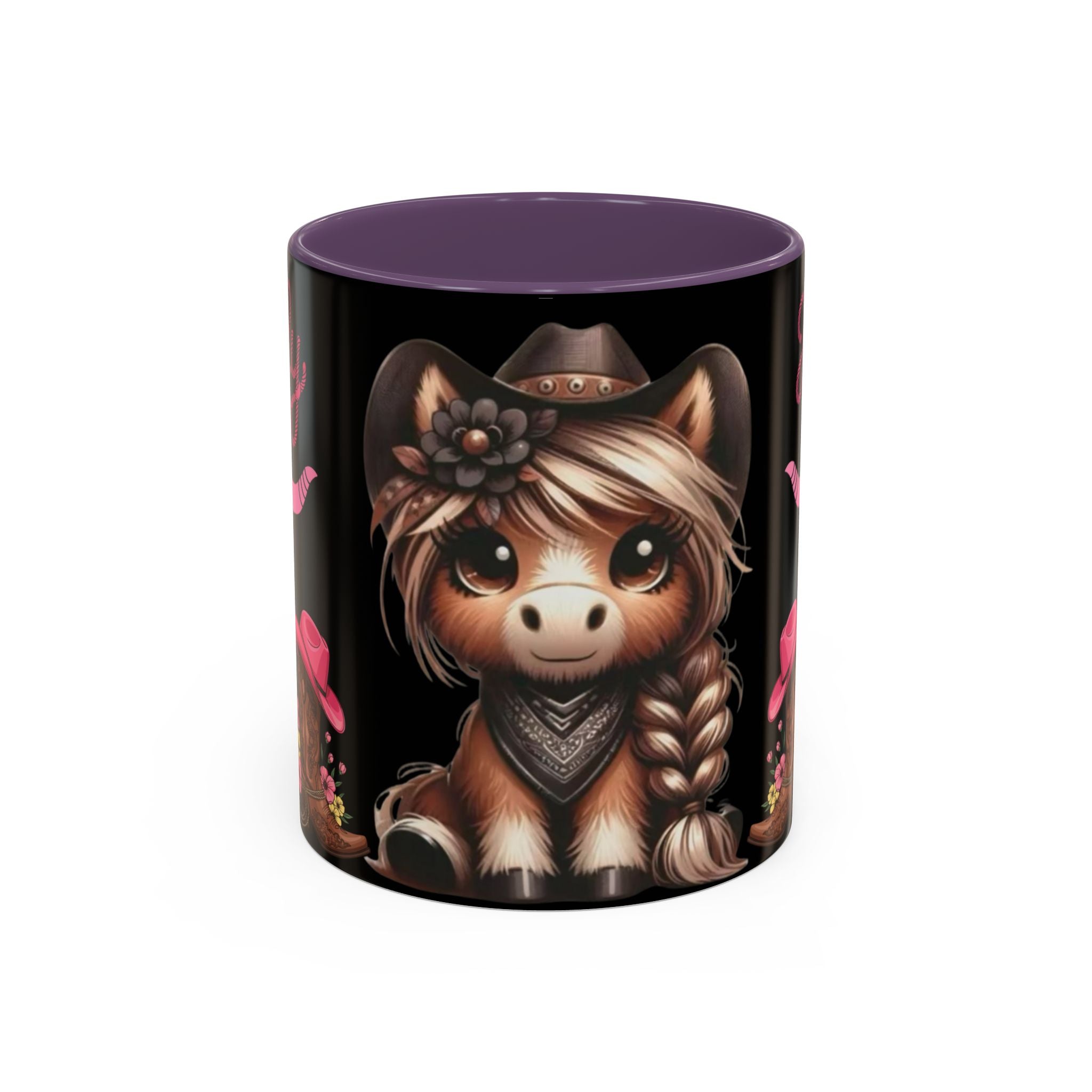 Cowgirl Coffee Mug — Howdy Pink Western Accent Mug (11/15oz)