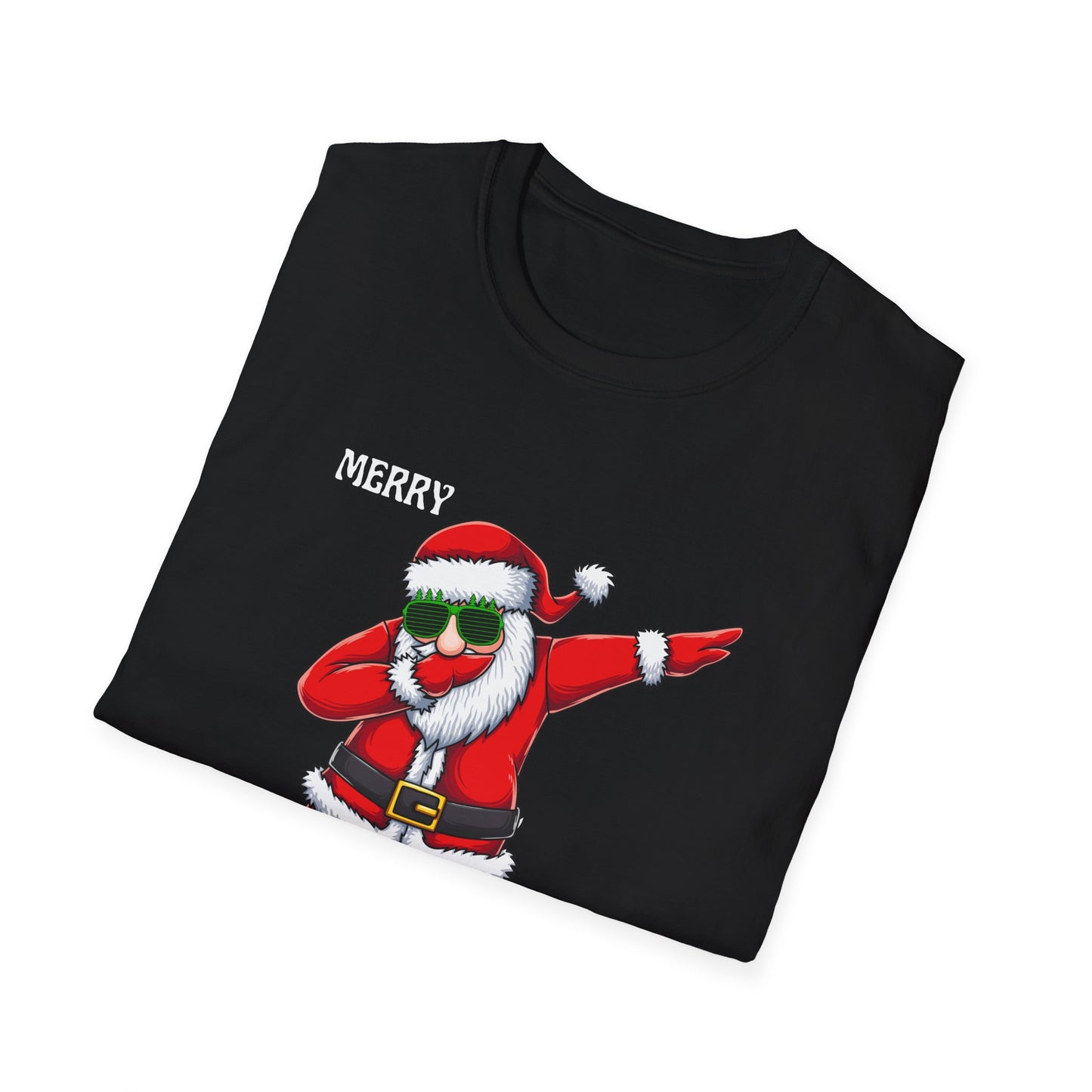Dabbing Santa T-Shirt — "Merry Christmas" Funny Holiday Tee