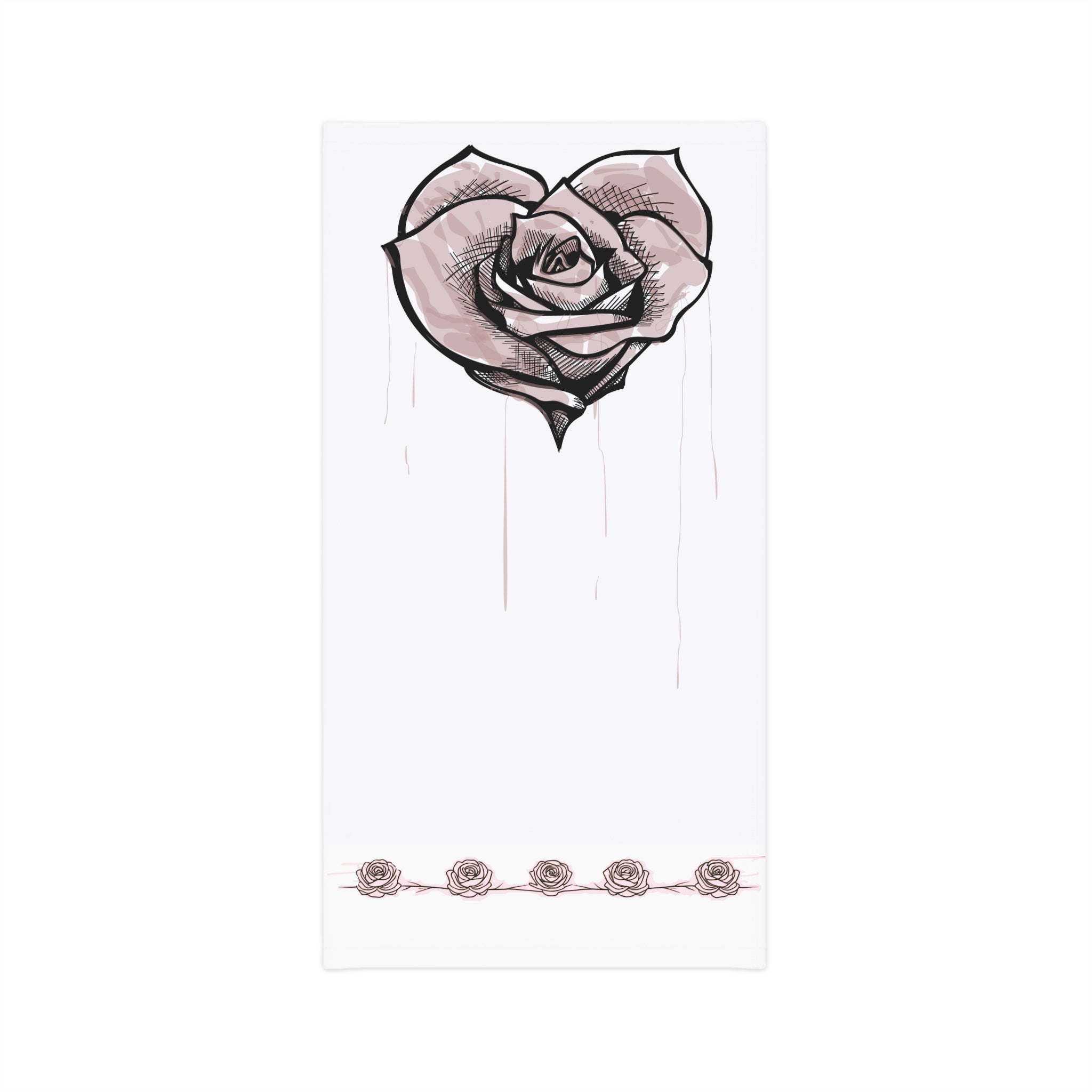 Rose Heart Pattern Lightweight Neck Gaiter | Stylish and Versatile Accessory for All Seasons
