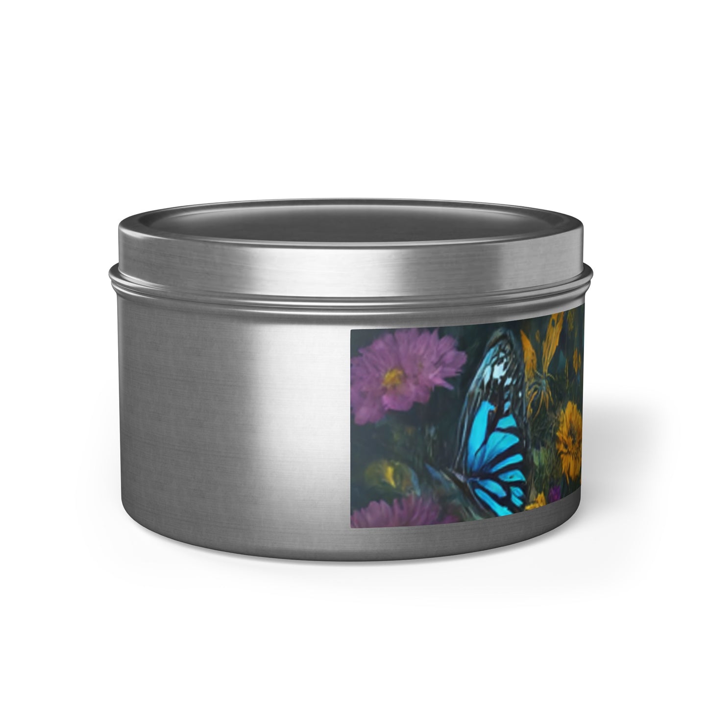 Beautiful Sunflower Design Tin Candles