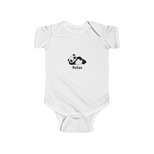 Relax Panda Infant Fine Jersey Bodysuit