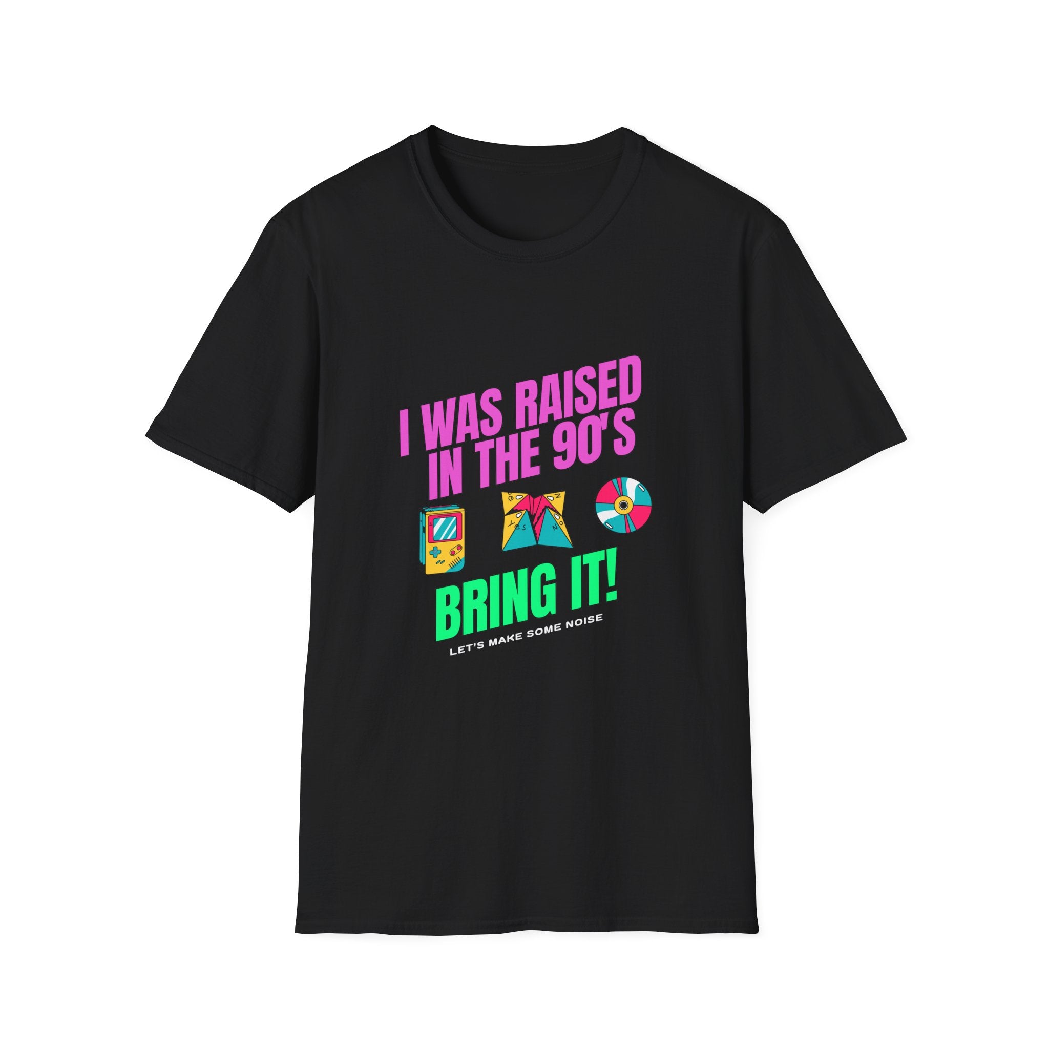 90s Nostalgia Unisex Softstyle T-Shirt, Retro Graphic Tee, Fun Throwback Shirt, Casual Wear, Gift for 90s Kids